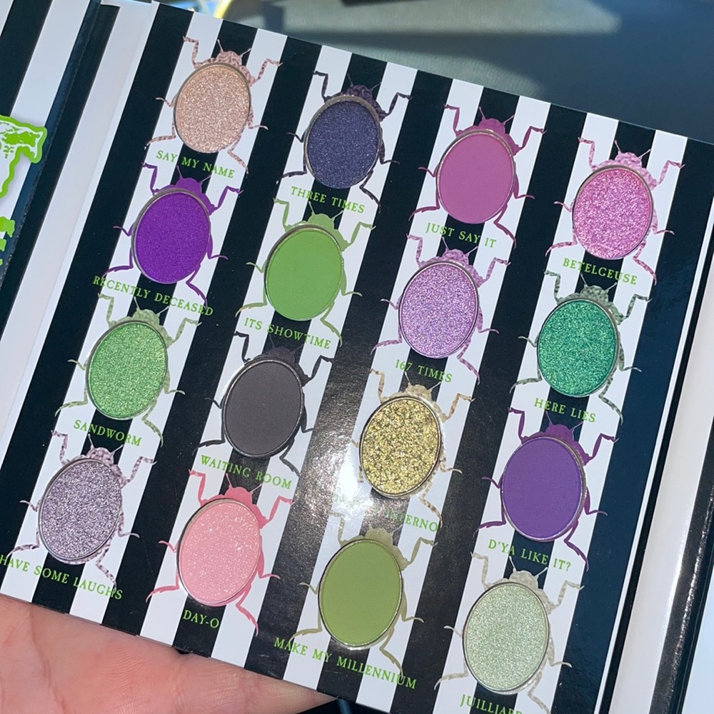 Beetlejuice makeup palette